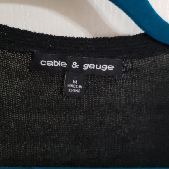 Cable & Guage sweater jacket Med***3 for $15 - Picture 2 of 3
